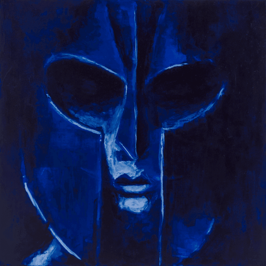 Corinthian painting blue