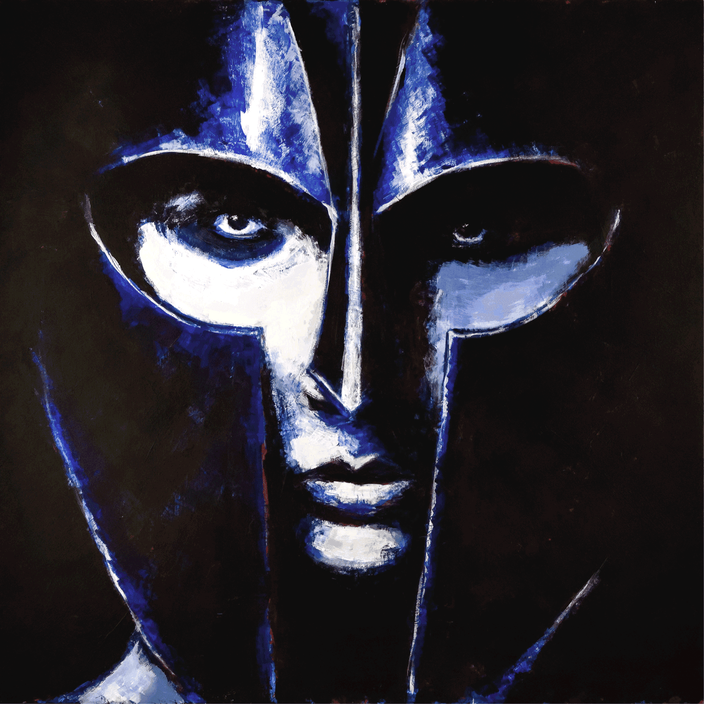 Spartan helmet painting